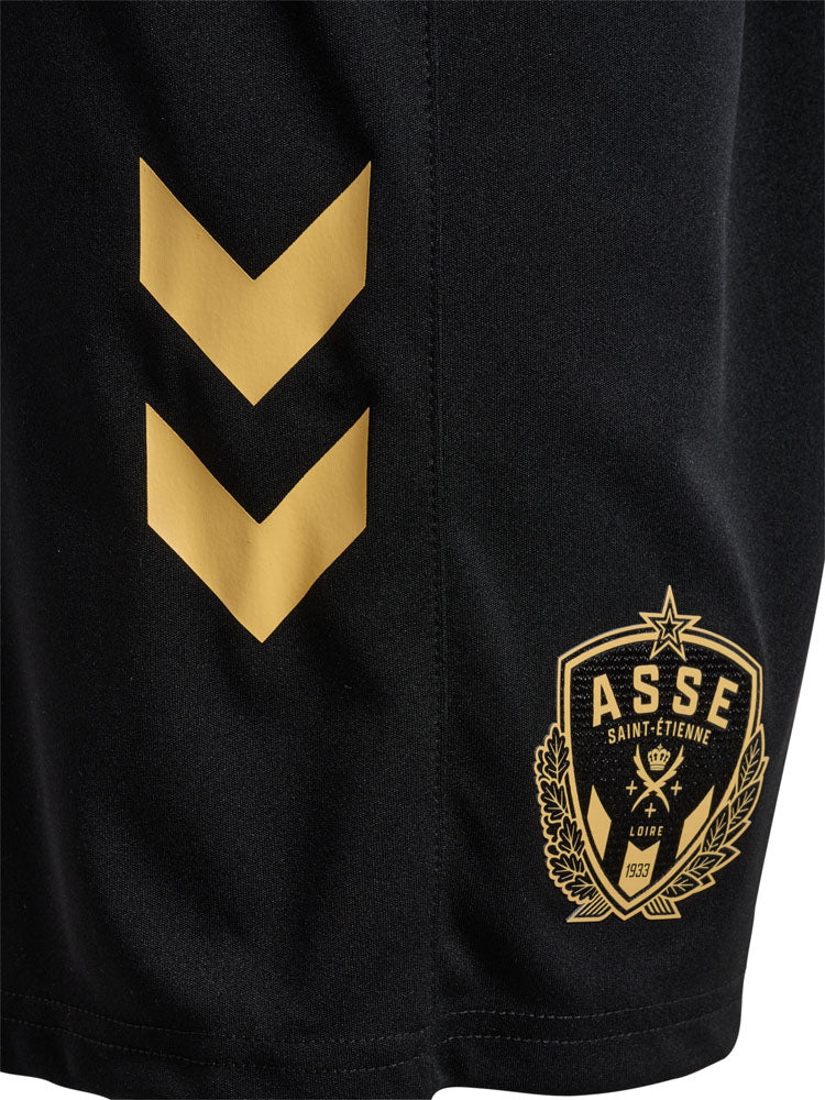 ASSE 2024-2025 black third shorts for children