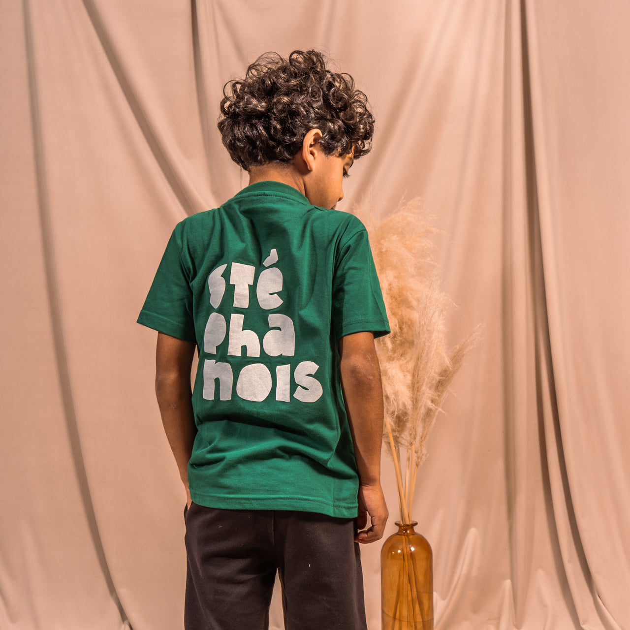 Tee-shirt STÉ-PHA-NOIS enfant vert