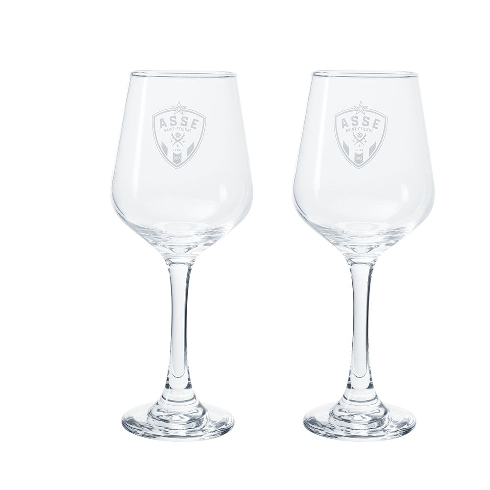 Lot de 2 verres à vin