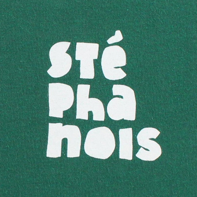 Sweat capuche STÉ-PHA-NOIS enfant vert