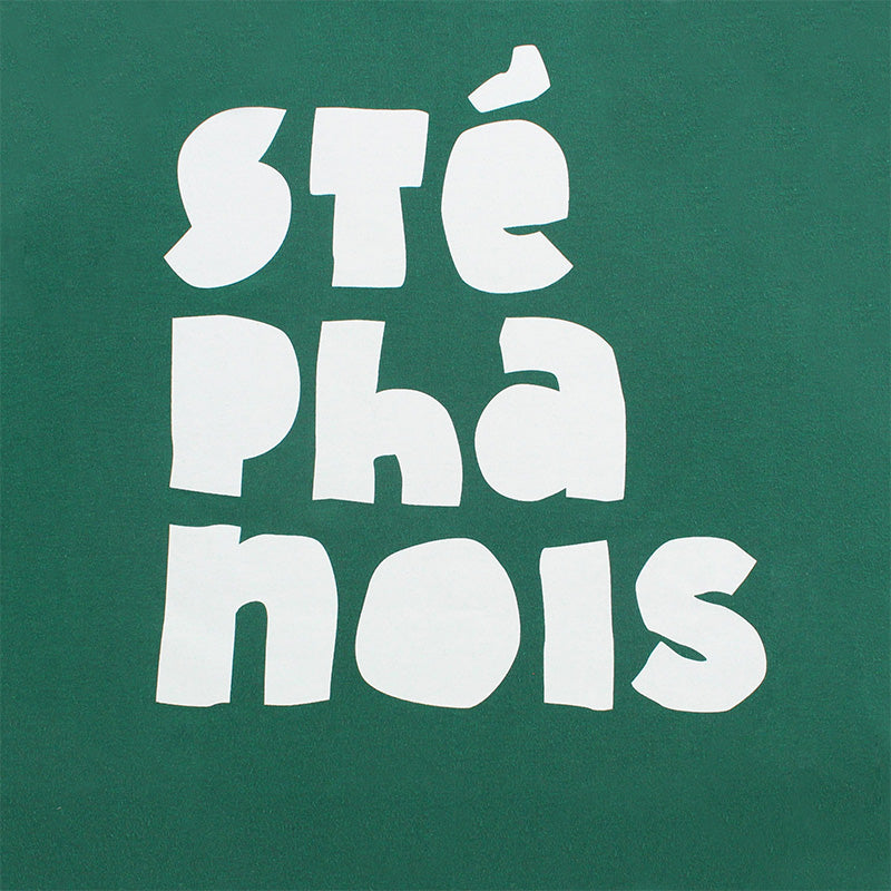 Sweat capuche STÉ-PHA-NOIS enfant vert