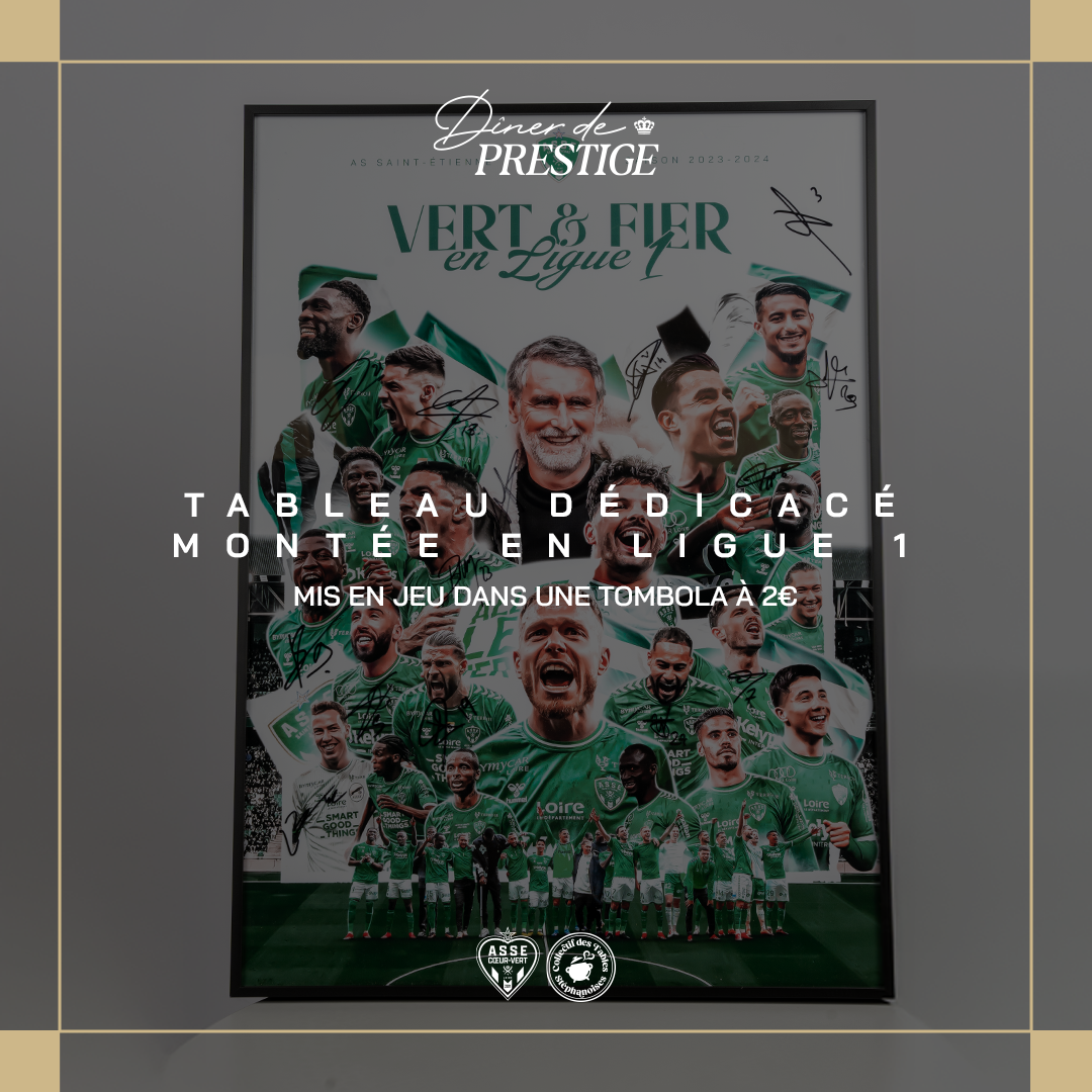 Tableau remontée en Ligue 1 ASSE - Tombola