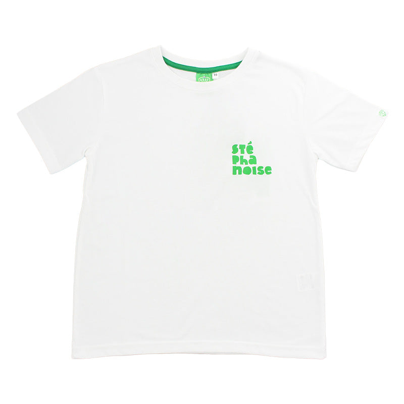 Tee-shirt STÉ-PHA-NOISE enfant blanc