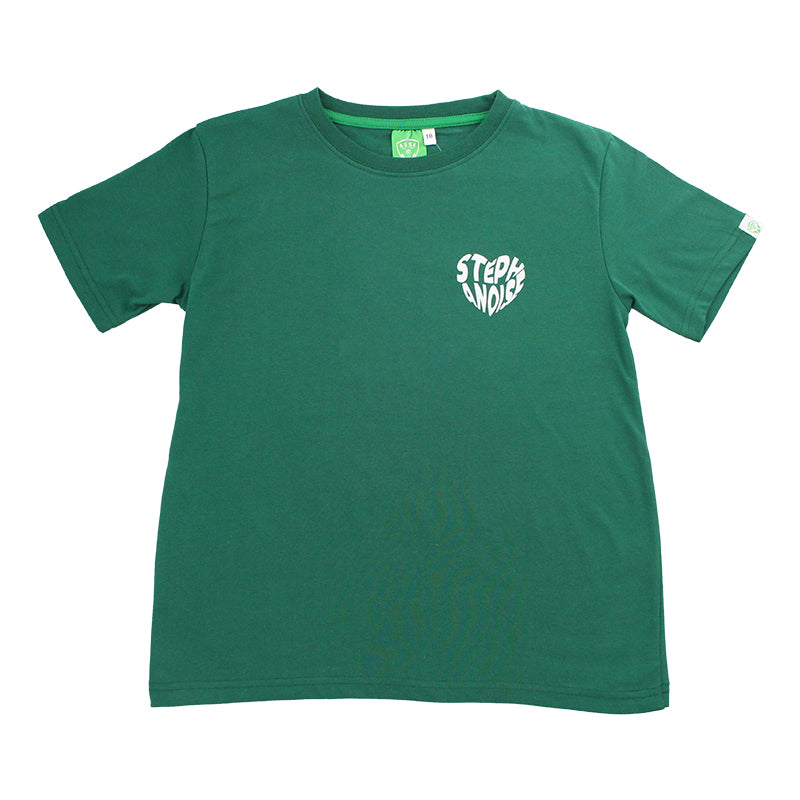 Tee-shirt enfant Cœur Stéphanoise vert