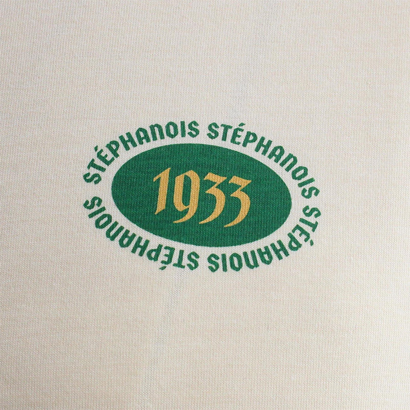 Tee-shirt badge 1933 Stéphanois beige