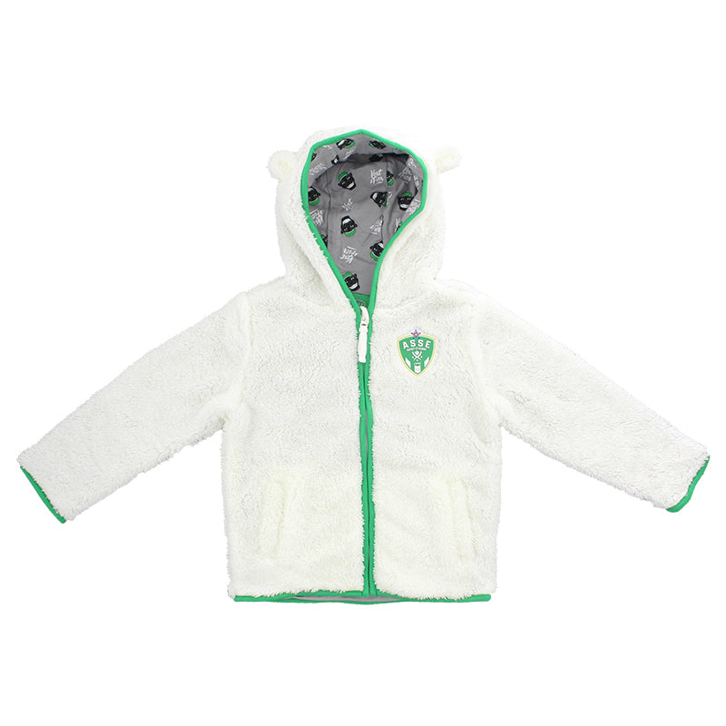 Veste Bébé Sherpa Blanche ASSE